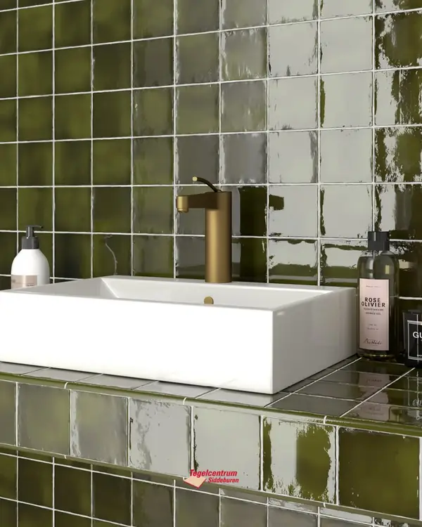 Diepgroene wandtegels voor jouw badkamer