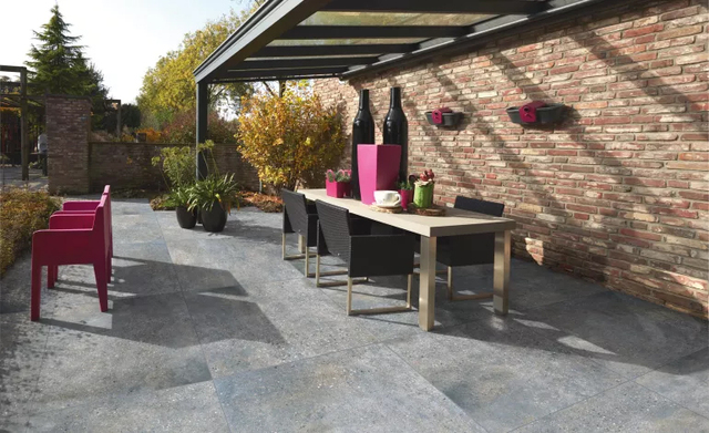 GeoCeramica Meso Grey Matt 80x80x4 cm - Het Beste van Twee Werelden